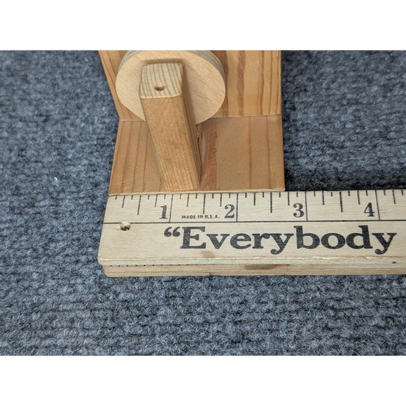 Vintage Wooden Automaton Hand Crank Wood Toy Decor Dolphin Sunset Palm Trees - Picture 14 of 14